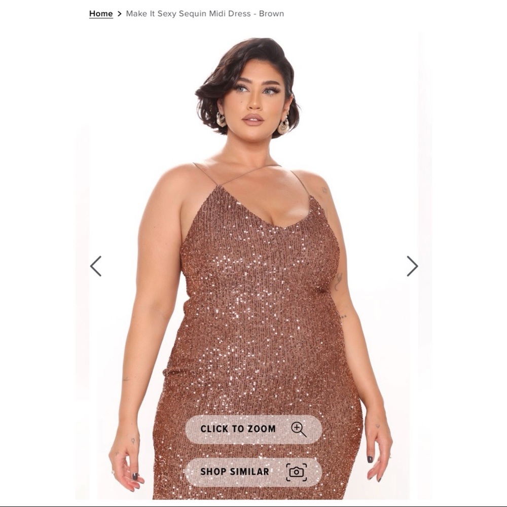 Sequin midi dress